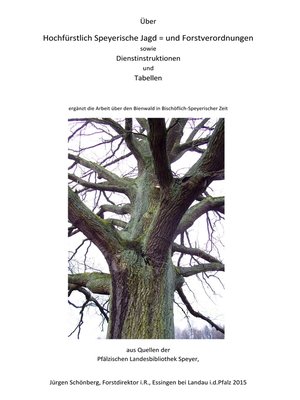 cover image of Über Hochfürstlich Speyerische Jagd--und Forstverordnungen